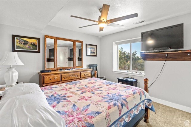 14440 N 11740 E, Mount Pleasant, UT 84647 - carpeted bedroom featuring ceiling fan and baseboards