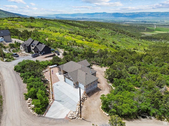 14440 N 11740 E, Mount Pleasant, UT 84647 - drone / aerial view of a heavily wooded area and a mountainous background