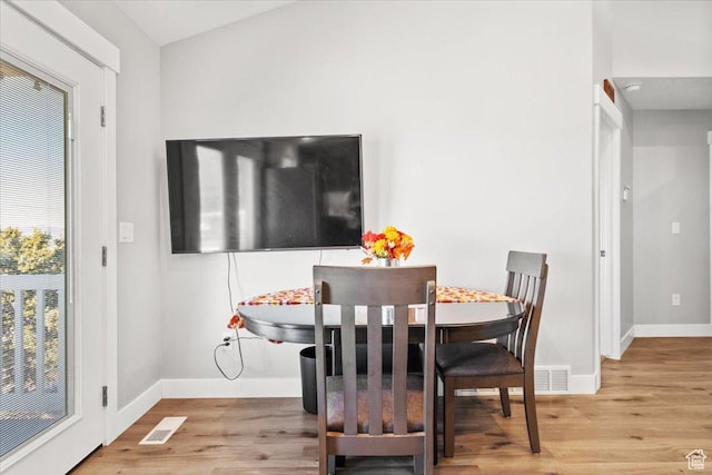 14440 N 11740 E, Mount Pleasant, UT 84647 - dining space featuring wood finished floors and baseboards