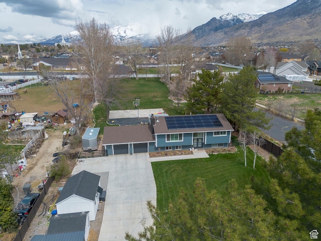 1155 E 300 N, American Fork, UT 84003 - drone / aerial view with a mountain view and a residential view