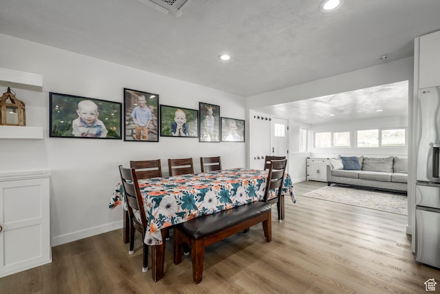 1155 E 300 N, American Fork, UT 84003 - dining area featuring baseboards, recessed lighting, and wood finished floors