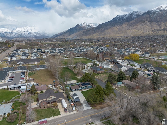 1155 E 300 N, American Fork, UT 84003 - drone / aerial view featuring a mountain view and a residential view