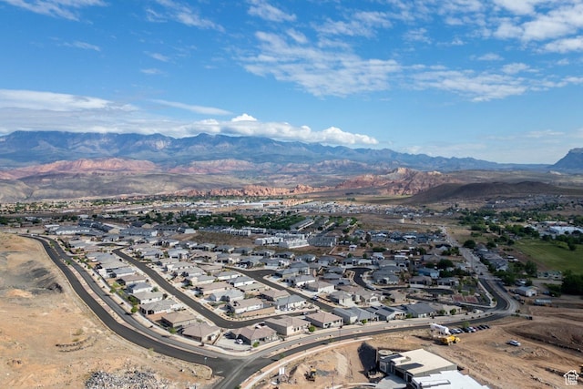 1867 W Grapevine, Hurricane, UT 84737 - aerial view of residential area with a mountainous background