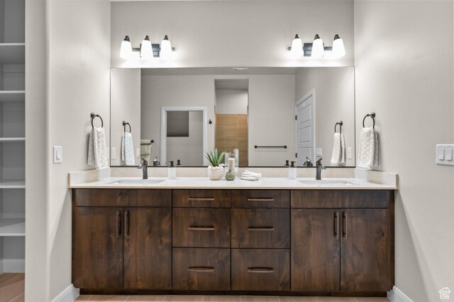 1867 W Grapevine, Hurricane, UT 84737 - full bathroom with baseboards and double vanity