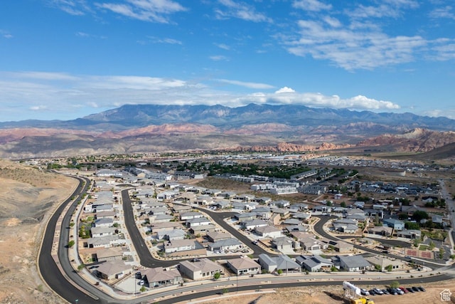 1867 W Grapevine, Hurricane, UT 84737 - aerial view of property's location with mountains and nearby suburban area