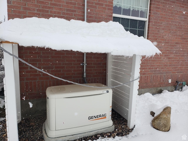 28848 N 11170 E, Milburn, UT 84629 - exterior details featuring brick siding and a power unit