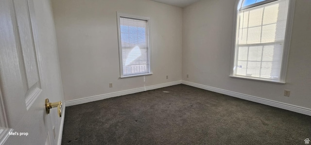 28848 N 11170 E, Milburn, UT 84629 - spare room featuring baseboards and dark carpet