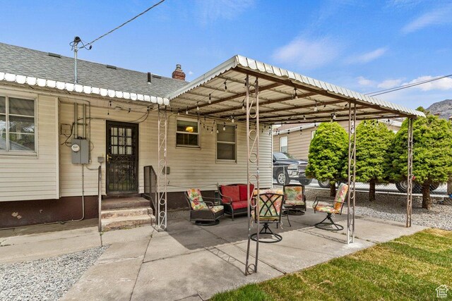 1335 Swan St, Ogden, UT 84401 - view of patio featuring an outdoor living space