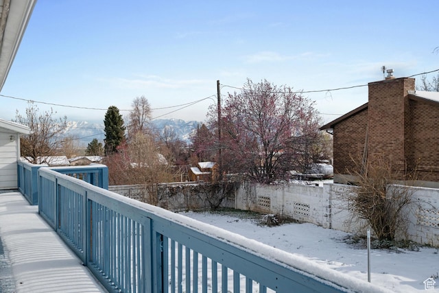 exterior space with fence