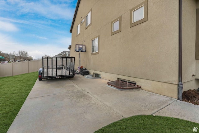 view of patio with fence