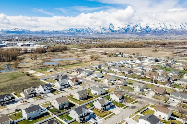 802 W 1060 S, Logan, UT 84321 - drone / aerial view with a mountain view and a residential view