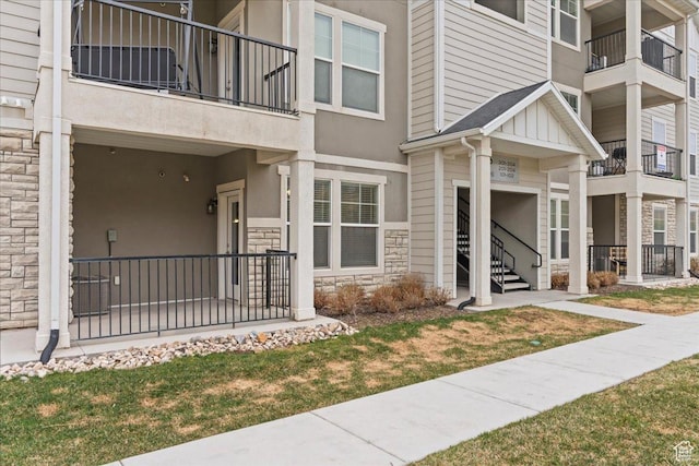 1816 W Eaglewood Dr Unit 101, Saratoga Springs, UT 84045 - exterior space featuring stone siding
