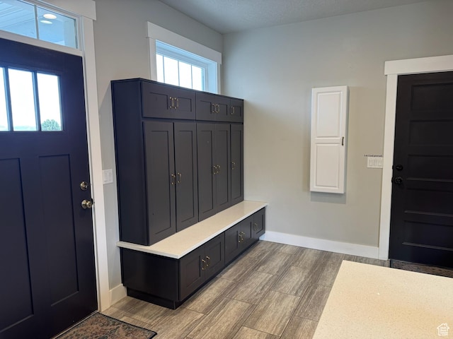 142 S 3500 W, Maeser, UT 84078 - entrance foyer with wood tiled floor and baseboards