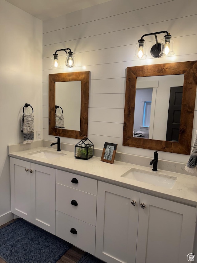142 S 3500 W, Maeser, UT 84078 - bathroom featuring double vanity and a sink