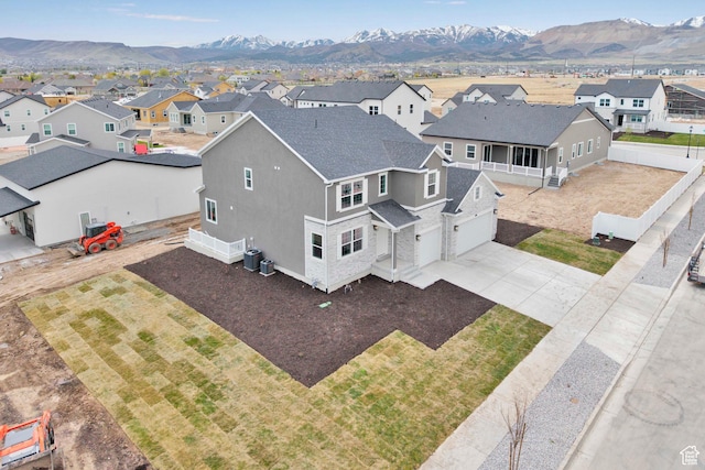 6161 W Teton Ranch Dr Unit 342, Herriman, UT 84096 - aerial view of residential area with a mountain backdrop