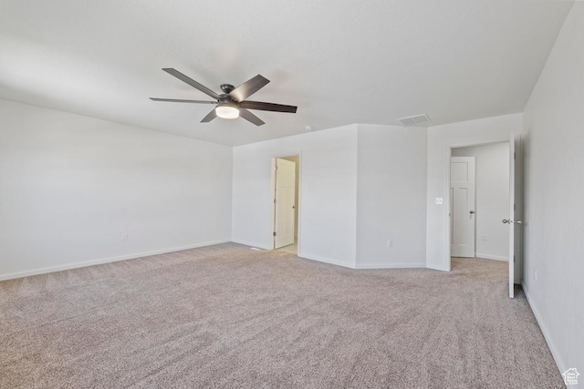 49 W Paper Bark St, Vineyard, UT 84059 - spare room featuring a ceiling fan, baseboards, and light carpet