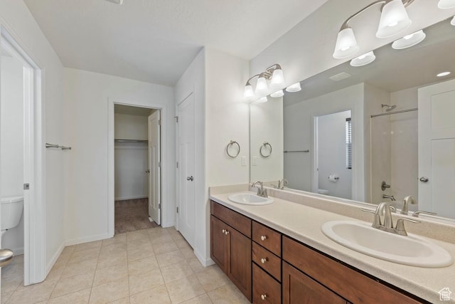 49 W Paper Bark St, Vineyard, UT 84059 - full bathroom featuring a sink, walk in shower, and toilet