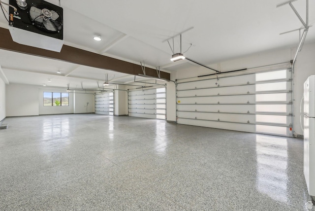 13042 N Prospector Way, Alpine, UT 84004 - garage with a garage door opener and a heating unit