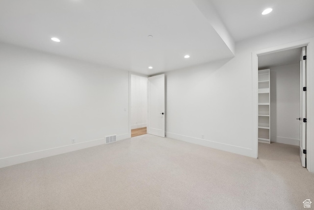 13042 N Prospector Way, Alpine, UT 84004 - finished below grade area featuring recessed lighting, light colored carpet, and baseboards
