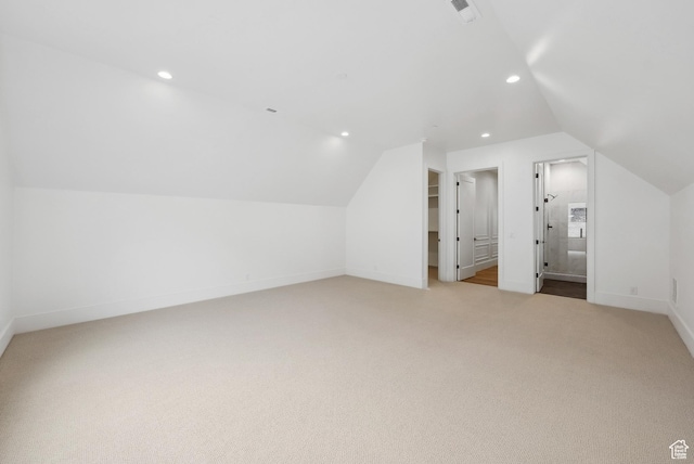 13042 N Prospector Way, Alpine, UT 84004 - bonus room featuring carpet, lofted ceiling, recessed lighting, and baseboards