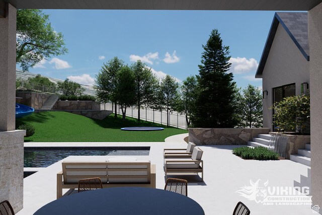 13042 N Prospector Way, Alpine, UT 84004 - view of patio / terrace with outdoor dining space