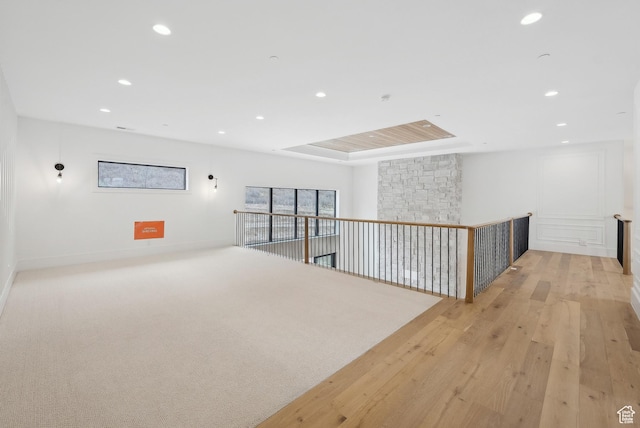 13042 N Prospector Way, Alpine, UT 84004 - spare room with recessed lighting, light wood-style flooring, and baseboards