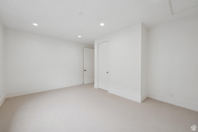 13042 N Prospector Way, Alpine, UT 84004 - unfurnished room featuring recessed lighting, light carpet, and baseboards