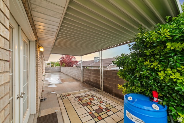 view of patio with fence