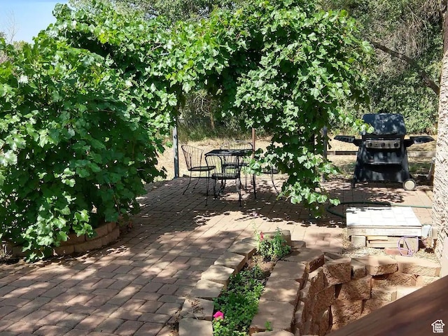 8 S 400 W, Blanding, UT 84511 - view of patio / terrace featuring a grill and outdoor dining space