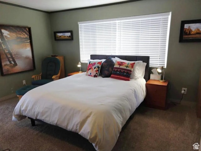 8 S 400 W, Blanding, UT 84511 - carpeted bedroom featuring baseboards and ornamental molding