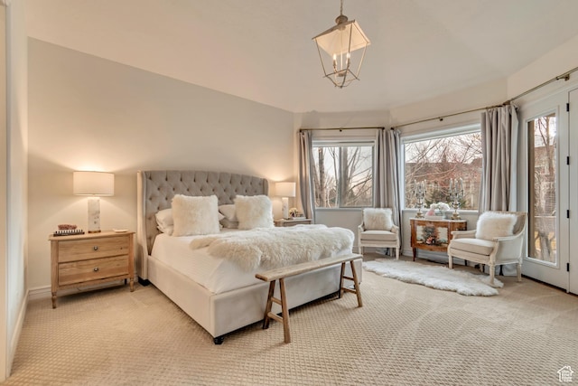 12483 N Timberline Dr, Highland, UT 84003 - bedroom with light colored carpet and multiple windows