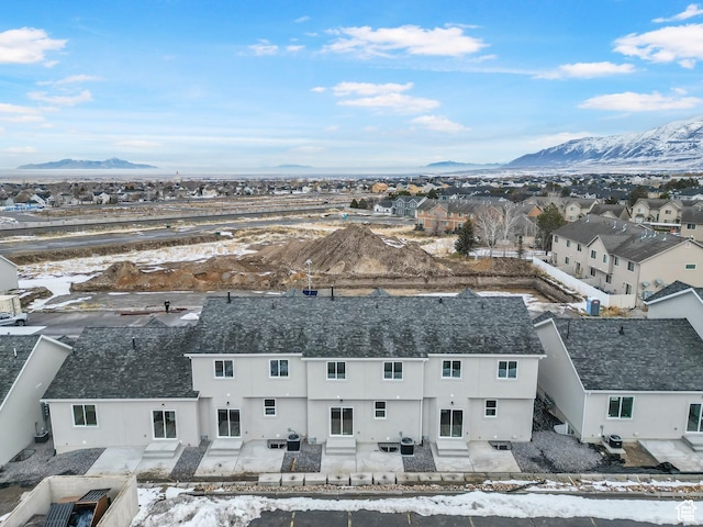 241 W 1160 N Unit 17, Tooele, UT 84074 - drone / aerial view with a mountain view and a residential view