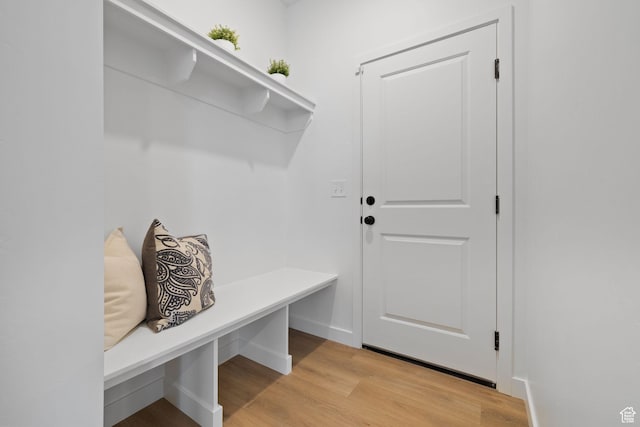 695 N Plainsman Dr Unit 110, Spanish Fork, UT 84660 - mudroom featuring baseboards and light wood finished floors