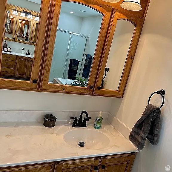1345 W 1625 S, Price, UT 84501 - bathroom with vanity and a shower stall