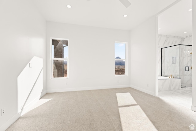 1522 N Zion Cir, Apple Valley, UT 84737 - empty room with light carpet, baseboards, and recessed lighting