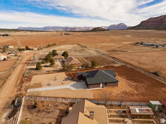1522 N Zion Cir, Apple Valley, UT 84737 - birds eye view of property featuring a mountain view
