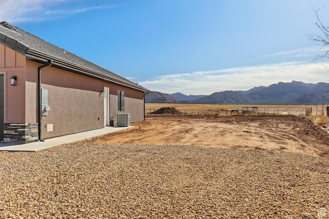 1522 N Zion Cir, Apple Valley, UT 84737 - view of yard with cooling unit and a mountain view