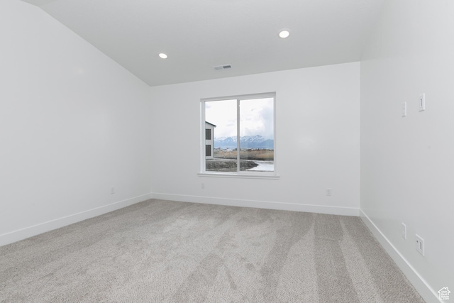 3291 S 1000 W, Nibley, UT 84321 - unfurnished room with recessed lighting, carpet, baseboards, and visible vents