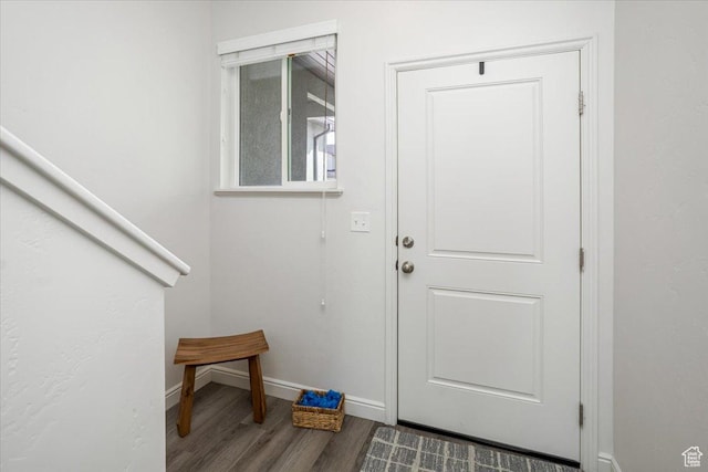 250 W 1200 S Unit 118, Tremonton, UT 84337 - doorway with baseboards and dark wood-style floors