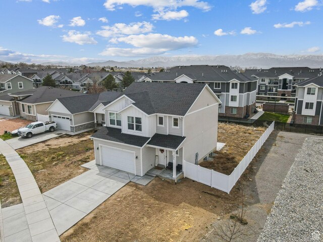 795 N Brook Ave, Tooele, UT 84074 - aerial view with a residential view and a mountain view
