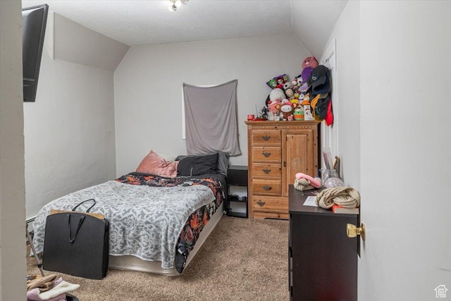 263 W Center St, Logan, UT 84321 - bedroom featuring carpet floors and lofted ceiling