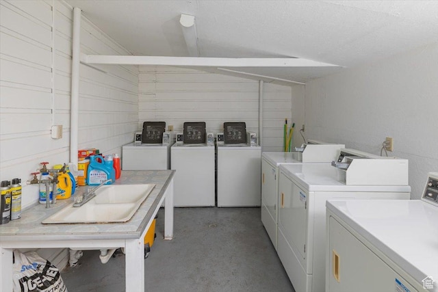 263 W Center St, Logan, UT 84321 - shared laundry area featuring a sink and separate washer and dryer