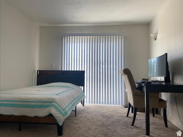 bedroom with carpet flooring
