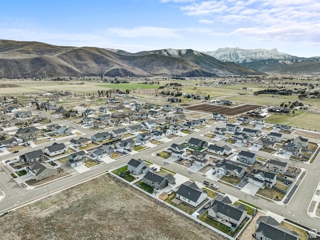 1002 E 2680 S, Heber City, UT 84032 - drone / aerial view with a residential view and a mountain view