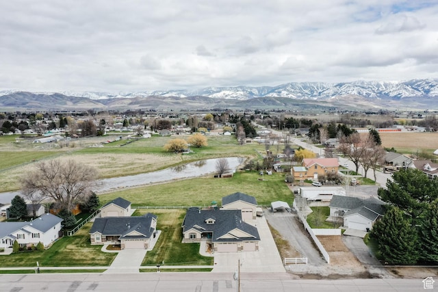 787 S 2nd W, Preston, ID 83263 - bird's eye view featuring a residential view and a water and mountain view