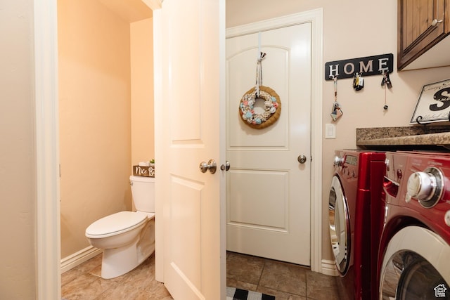 787 S 2nd W, Preston, ID 83263 - washroom with laundry area, baseboards, and separate washer and dryer