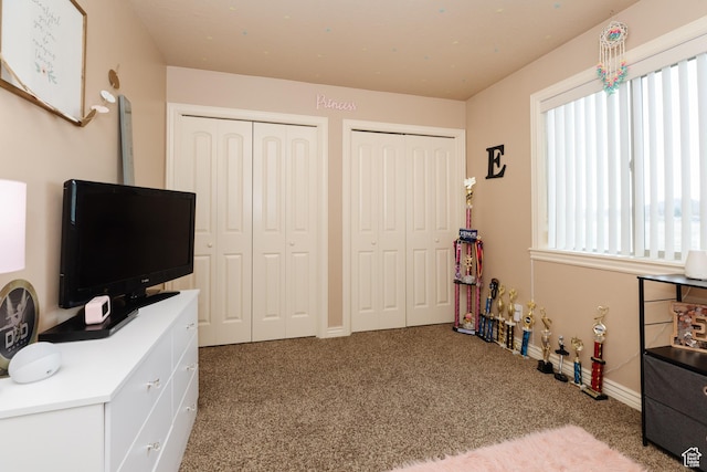 787 S 2nd W, Preston, ID 83263 - bedroom featuring baseboards, multiple closets, and carpet