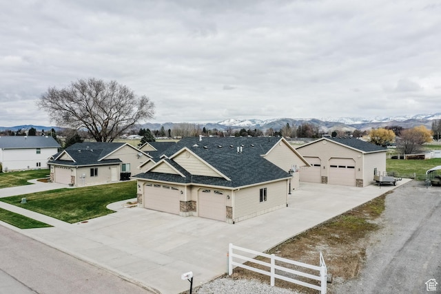 787 S 2nd W, Preston, ID 83263 - drone / aerial view featuring a mountain view
