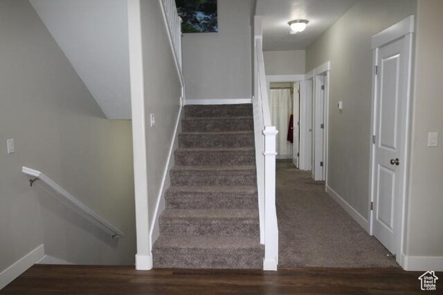 987 W 880 N, American Fork, UT 84003 - staircase with baseboards and wood finished floors