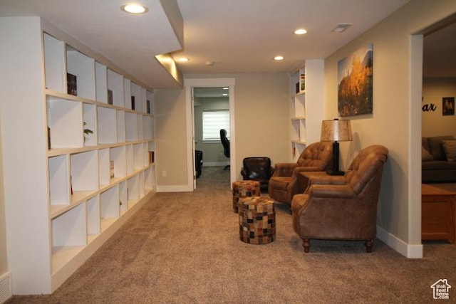 987 W 880 N, American Fork, UT 84003 - sitting room featuring visible vents, carpet, baseboards, and recessed lighting